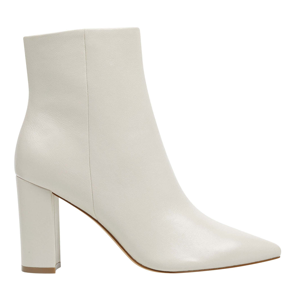 Ulani Heeled Bootie - Ivory Leather