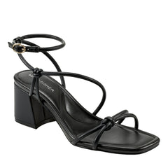 Gurion Block Heel Sandal - Black