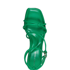 Gurion Block Heel Sandal - Dark Green