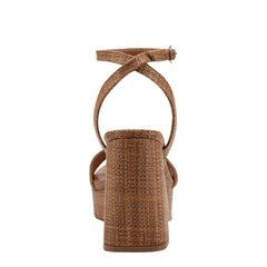 Sadel Platform Sandal - Cognac