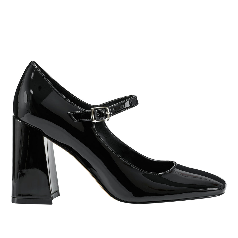 Charin Block Heel Mary Jane - Black Patent
