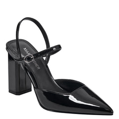 Doster Pointy Toe Slingback - Black Patent