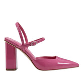 Doster Pointy Toe Slingback - Pink Patent