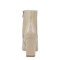 Yanara Heeled Bootie - Natural Leather
