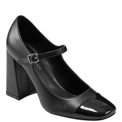 Charine Cap Toe Mary Jane - Black/Black