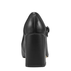 Charine Cap Toe Mary Jane - Black/Black