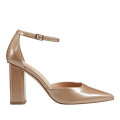 Demeter Ankle Strap Pump - Natural Metallic