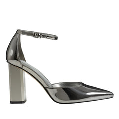 Demeter Ankle Strap Pump - Pewter Metallic