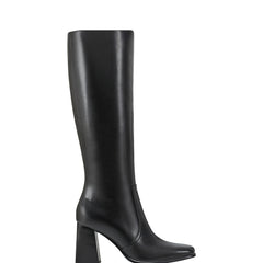 Dreeam Block Heeled Boot - Black Leather