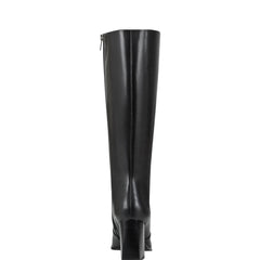 Dreeam Block Heeled Boot - Black Leather