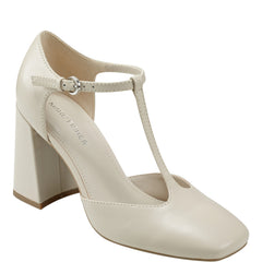 Cyrene T-Strap Pump - Chic Cream