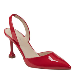 Hadya Slingback Pump - Medium Red Patent