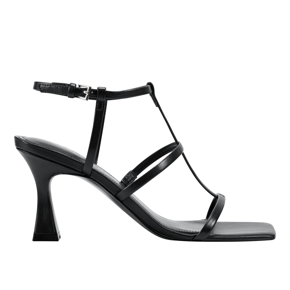 Dennie Strappy Dress Sandal - Black Leather