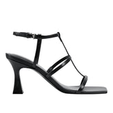 Dennie Strappy Dress Sandal - Black Leather