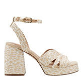 Janie Platform Sandal - Light Natural