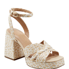 Janie Platform Sandal - Light Natural