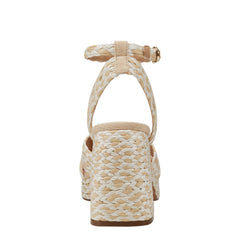 Janie Platform Sandal - Light Natural