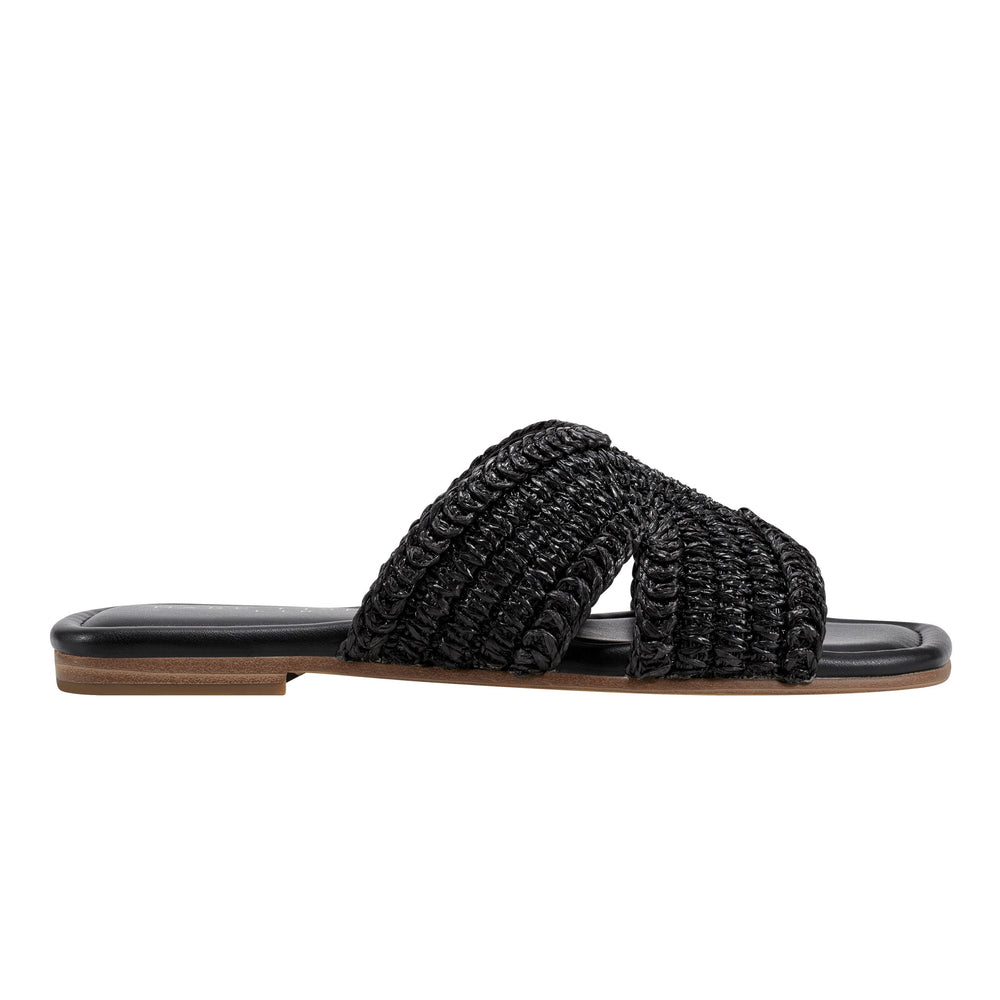 Narda Flat Sandal - Black