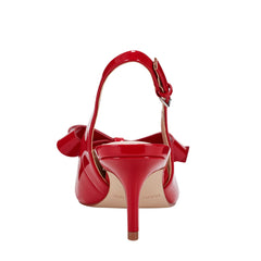 Allon Bow Slingback Pump - Red Patent