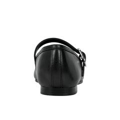 Garissa Mary Jane Ballet Flat - Black Leather