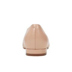 Gunner Pointed Toe Flat - Natural Leather