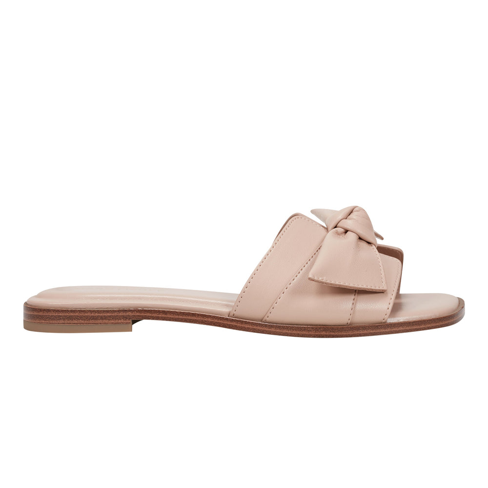 Finey Flat Bow Sandal - Light Natural