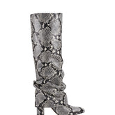Lalita Foldover Dress Boot - Snake Print