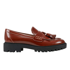 Ozzie Tassle Loafer - Brown Leather