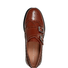 Parker Monkstrap Oxford - Brown Leather