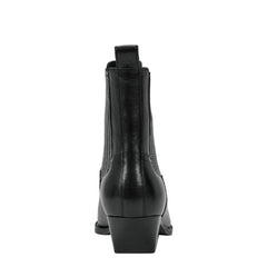 Pryce Western Bootie - Black Leather