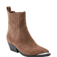 Pryce Western Bootie - Natural Suede