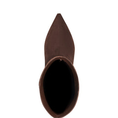 Quinnie Dress Boot - Dark Brown Suede