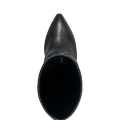 Lalita Foldover Dress Boot - Black Leather