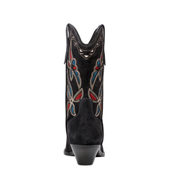 Trista Western Boot - Dark Blue Suede