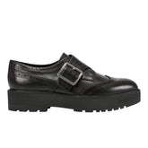 Remona Monk Strap Loafer - Black Leather