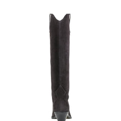 Ander Western Boot - Dark Blue Suede
