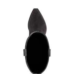 Ander Western Boot - Dark Blue Suede