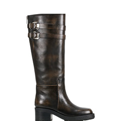 Dariya Casual Boot - Dark Brown Leather