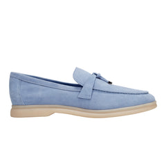 Yanelli Casual Loafer - Light Blue Suede