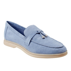 Yanelli Casual Loafer - Light Blue Suede