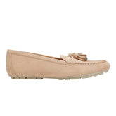 Layney Casual Tassle Loafer - Natural Suede
