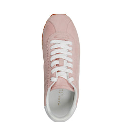 Teddy Laceup Sneaker - Light Pink Suede