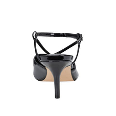 Avila Slingback Pump - Black Patent
