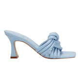 Dru Knotted Slide Sandal - Light Blue