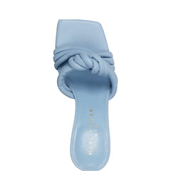 Dru Knotted Slide Sandal - Light Blue