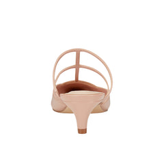 Kodie Caged Strappy Pump - Natural Leather