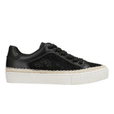 Spryng Platform Laceup Sneaker - Black/Lace