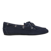 Uleena Boat Shoe In Navy Suede V Uleena Mbl01 - Navy Suede