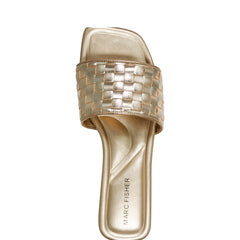 Lecee Woven Flat Sandal - Platino