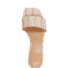 Olysa Slide Dress Sandal - Red/Cream Stripe
